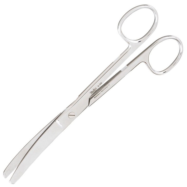 Vantage Operating Scissors, 6.5in, Curved with Blunt/Blunt Tip